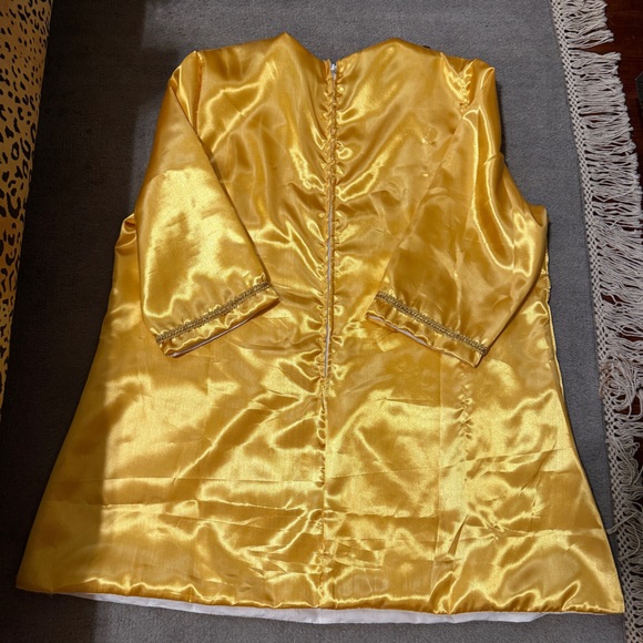 Authentic Krewe of Iris Parade Tunic | Gold Satin | Women’s XL - Picture 3 of 3